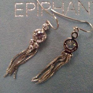 sterling silver diamonique cubic zirconia earrings
